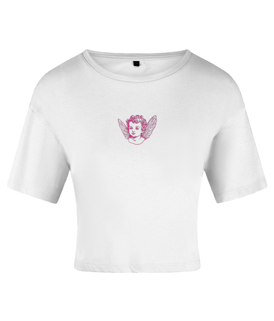 Pink Cherub Crop Top