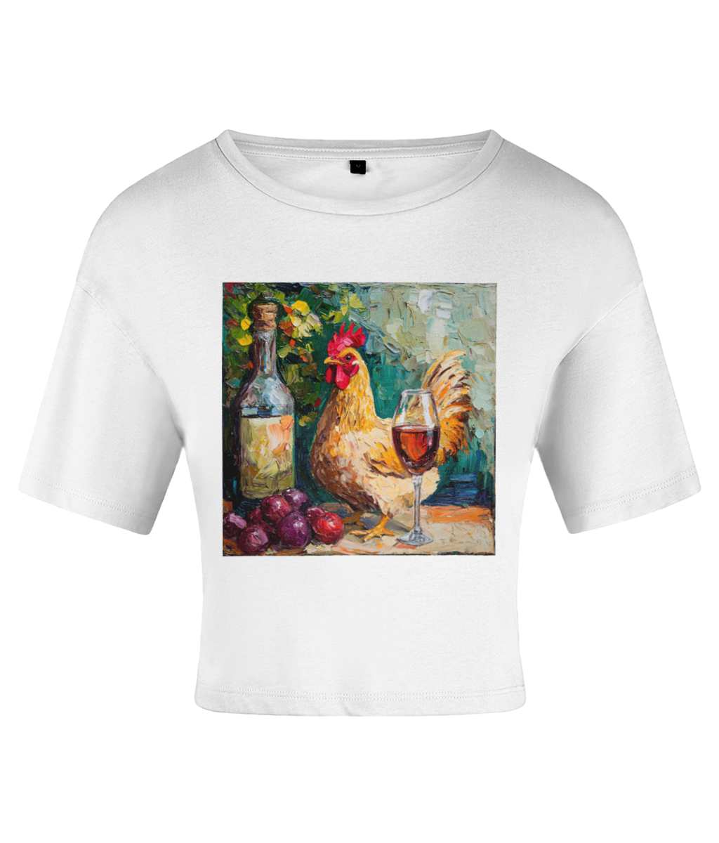 Chicken Wine Crop Top